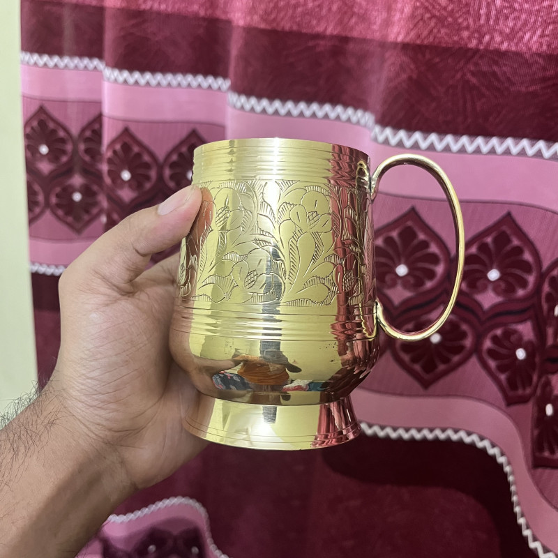 পিতলের নকশী করা মগ (৫০০ মিলি | ৩০০ গ্রাম)