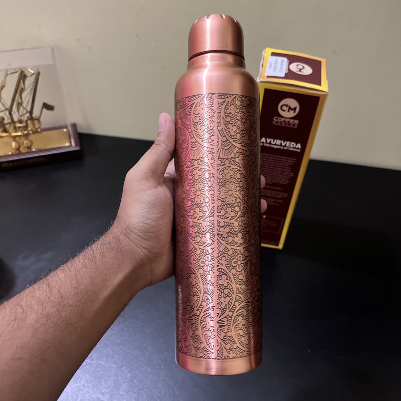 Copper Master Pure Copper Water Bottle – 1 Litre