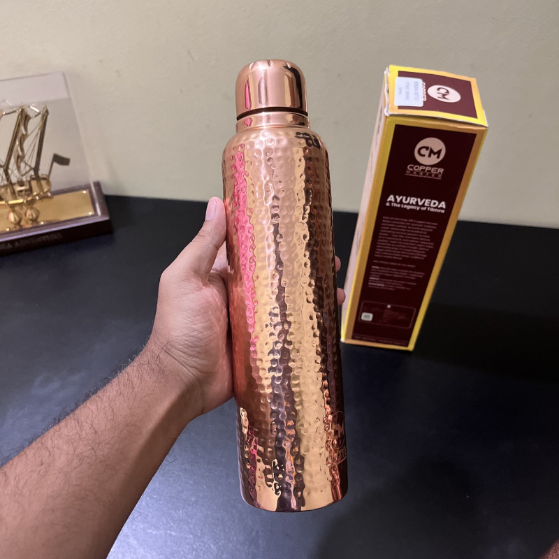 Copper Master Pure Copper Water Bottle – 1 Litre